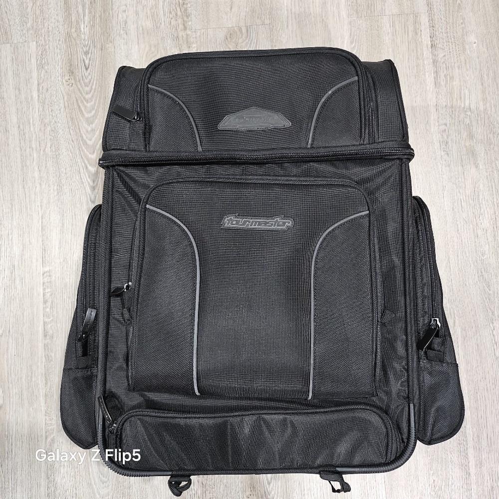 Tourmaster Black Motorcycle Tail BagTourmaster Nylon Cruiser Sissybar Bag, likel